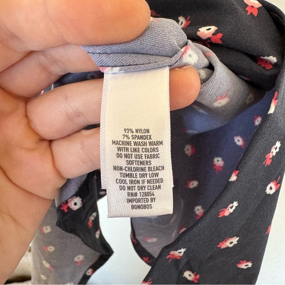 Bonobos Mens Micro Floral Print Short Sleeve Button Down Shirt - Picture 7 of 10